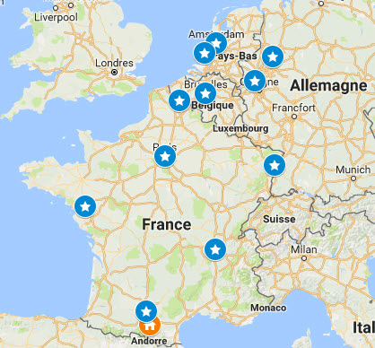 Première épopée Européenne avec l'équipe de SUIVER.EU pour le lancement du SUIVER© - France, Allemagne, Pays-Bas, Belgique.